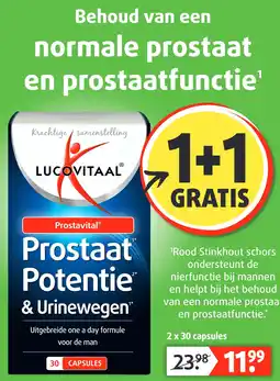 Lucovitaal Prostavital® Prostaat Potentie 1* 2* & Urinewegen™ aanbieding