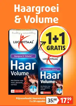 Lucovitaal Haargroei & Volume aanbieding
