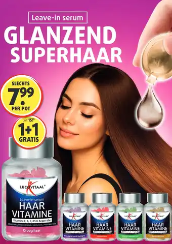 Lucovitaal Leave-in serum GLANZEND SUPERHAAR aanbieding