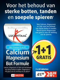 Lucovitaal Met Vitamine D3 en K2 Calcium Magnesium Bot Formule aanbieding