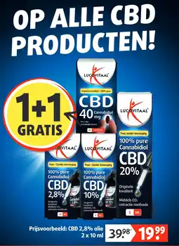 Lucovitaal OP ALLE CBD PRODUCTEN! aanbieding