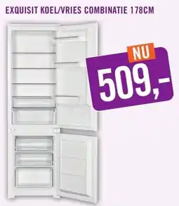 Keukendepot EXQUISIT KOEL/VRIES COMBINATIE aanbieding