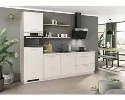 Hornbach PICCANTE Keukenblok zonder apparatuur Cindy sandstone mat links 270x60cm aanbieding