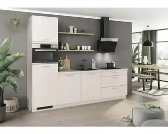 Hornbach PICCANTE Keukenblok zonder apparatuur Cindy sandstone mat links 270x60cm aanbieding