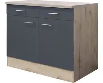 Hornbach FLEX WELL Onderkast Tiago basaltgrijs 100x60x85 cm aanbieding