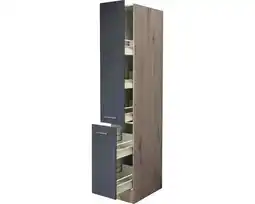 Hornbach FLEX WELL Apothekerskast Tiago basaltgrijs 30x57x200 cm aanbieding