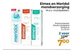 Trekpleister Elmex en Meridol mondverzorging M.u.v. multipakken. aanbieding