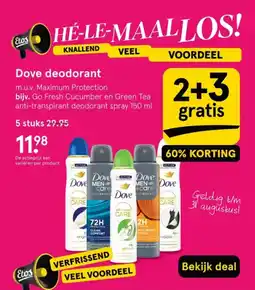 Etos Dove deodorant aanbieding
