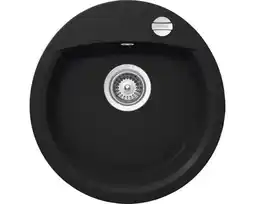 Hornbach CENTA Inbouw spoelbak Capella 45 kunststeen zwart 49x47 cm aanbieding