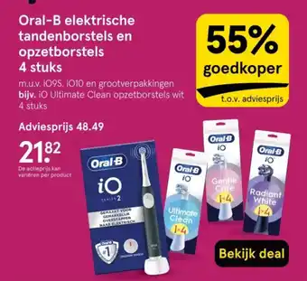 Etos Oral-B elektrische tandenborstels en opzetborstels aanbieding