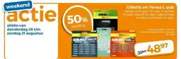 Trekpleister Gillette en Venus L-pak aanbieding