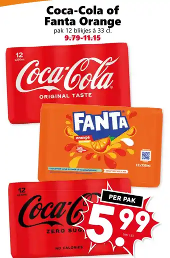 CoopCompact Coca-Cola of Fanta Orange aanbieding