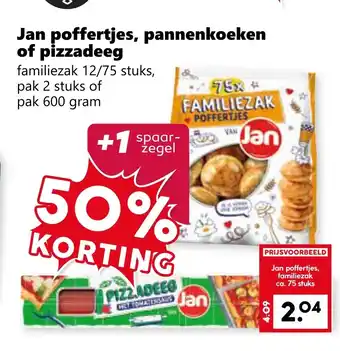 CoopCompact Jan poffertjes, pannenkoeken of pizzadeeg aanbieding