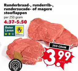 CoopCompact Runderbraad-, runderrib-, rundersucade- of magere stooflappen aanbieding