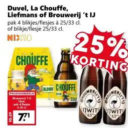 CoopCompact Duvel, La Chouffe, Liefmans of Brouwerij 't IJ aanbieding