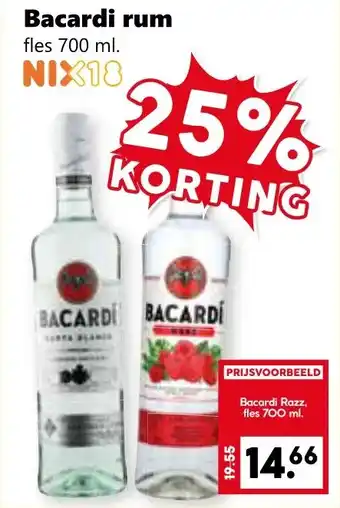 CoopCompact Bacardi rum aanbieding