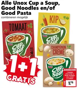CoopCompact Alle Unox Cup a Soup, Good Noodles en/of Good Pasta aanbieding