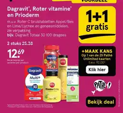 Etos Dagravit roter vitamine en prioderm aanbieding