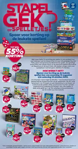 Coop STAPEL GEK OP SPELLETJES aanbieding