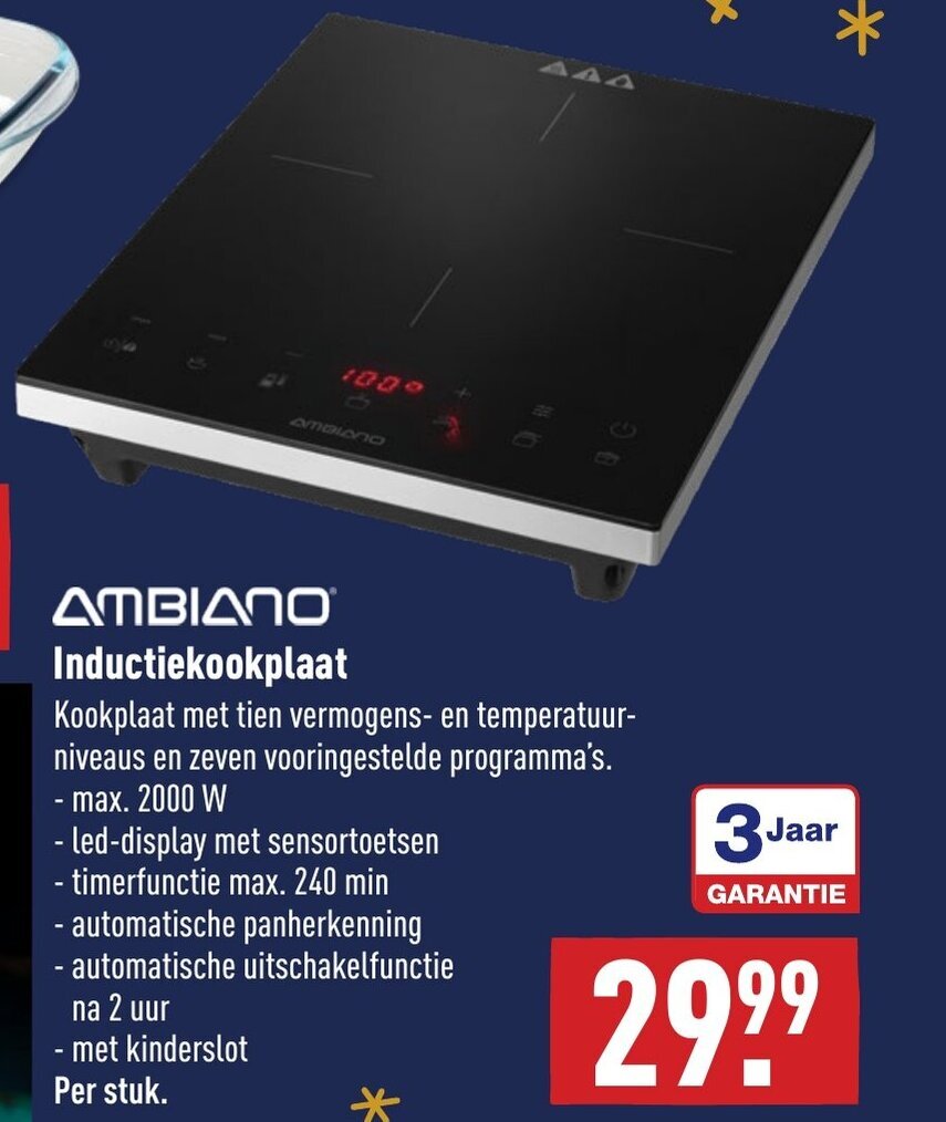 Ambiano Inductiekookplaat aanbieding bij ALDI