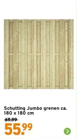 GAMMA Schutting Jumbo grenen ca. 180 x 180 cm aanbieding