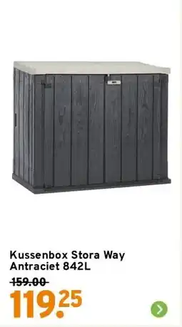 GAMMA Kussenbox Stora Way Antraciet 842L aanbieding