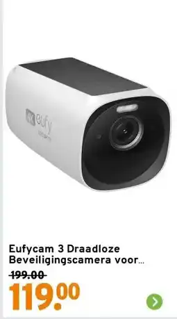 GAMMA Eufycam 3 Draadloze Beveiligingscamera voor buiten 4K met Zonnepaneel Uitbreiding aanbieding