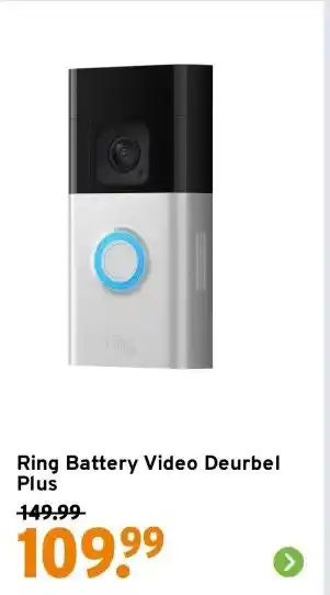 GAMMA Ring Battery Video Deurbel Plus aanbieding