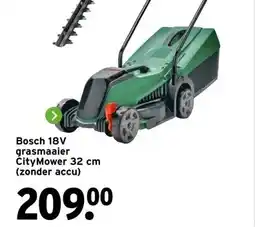 GAMMA Bosch 18V grasmaaier CityMower 32 cm (zonder accu) aanbieding