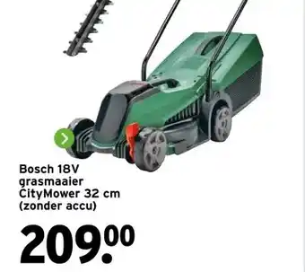 GAMMA Bosch 18V grasmaaier CityMower 32 cm (zonder accu) aanbieding