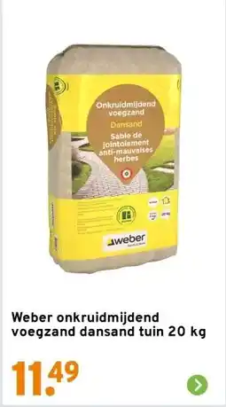 GAMMA Weber onkruidmijdend voegzand dansand tuin 20 kg aanbieding