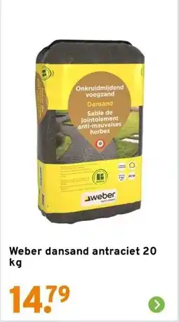 GAMMA Weber dansand antraciet 20 kg aanbieding