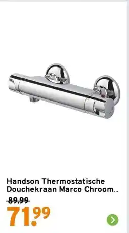 GAMMA Handson Thermostatische Douchekraan Marco Chroom 12 cm aanbieding