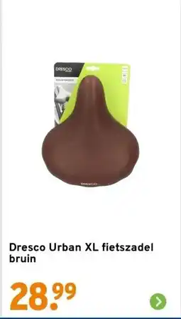 GAMMA Dresco Urban XL fietszadel bruin aanbieding
