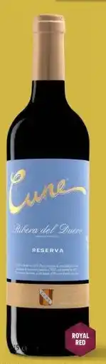 Gall & Gall Cune Ribera Del Duero Reserva 75CL aanbieding