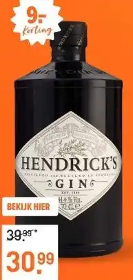 Gall & Gall Hendrick's 70CL aanbieding