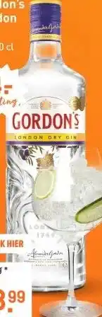 Gall & Gall Gordon's London Dry 70CL aanbieding