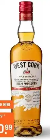 Gall & Gall West Cork Bourbon Cask 70CL aanbieding