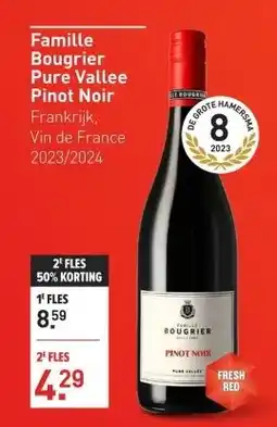 Gall & Gall Famille Bougrier Pure Vallee Pinot Noir 75CL aanbieding
