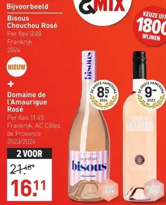 Gall & Gall Domaine de l'Amaurigue Rosé 75CL aanbieding