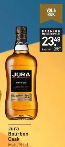 Gall & Gall Jura Bourbon Cask 70CL aanbieding