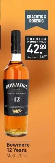 Gall & Gall Bowmore 12 Years 70CL aanbieding