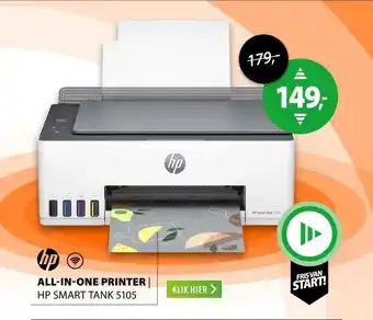 Expert HP Smart Tank 5105 Zilver aanbieding