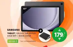 Expert Samsung Galaxy Tab A9 Plus 11 inch 64GB Wifi + Book Cover Grijs aanbieding