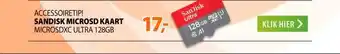 Expert SanDisk MicroSDXC Ultra 128GB 140mb/s C10 - SDA UHS-I aanbieding