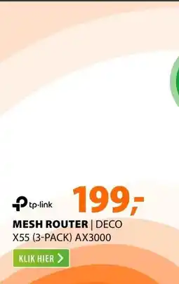 Expert TP-Link Deco X55 AX3000 Mesh WiFi 6 System (3-pack) aanbieding