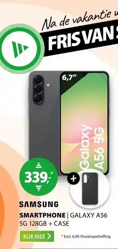 Expert Samsung Galaxy A56 5G 128GB + Silicone Case Grafiet aanbieding