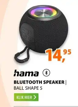 Expert Hama Ball Shape 5 Light Modes 5W Zwart aanbieding