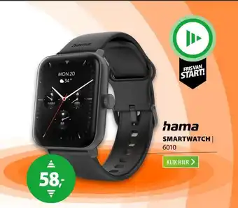 Expert Hama Smartwatch 6010 Zwart aanbieding