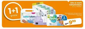 Trekpleister Alle A-merk babydoekjes aanbieding